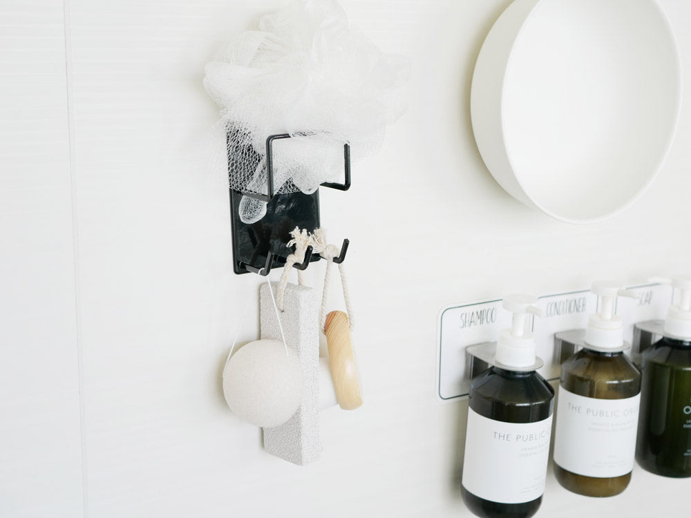 マグネット式バスルームクリーニングツールホルダー