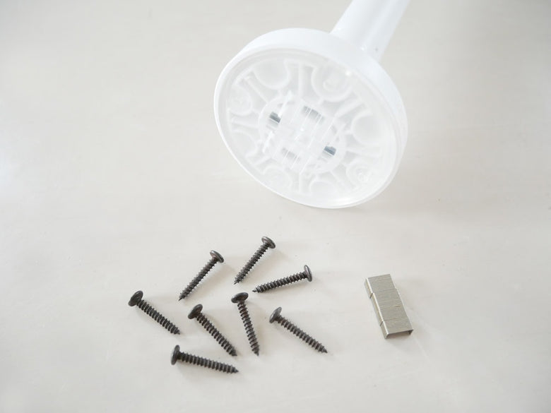 ドローアライン001テンションロッドのプラスチックナットと金具