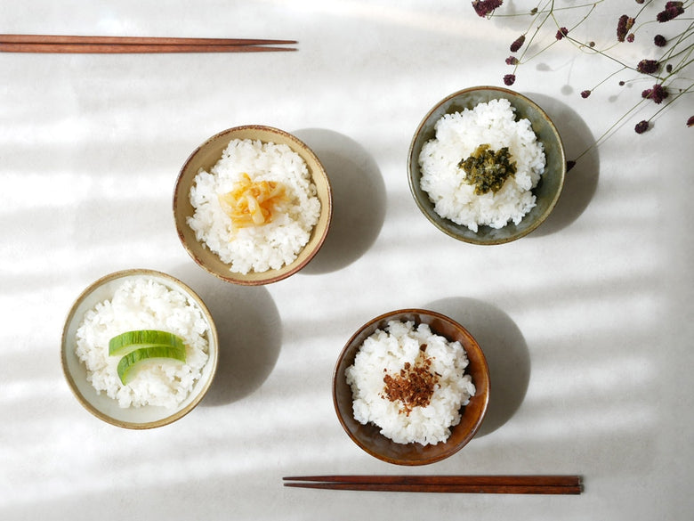 白ご飯が入った美濃焼OTOHAボウル