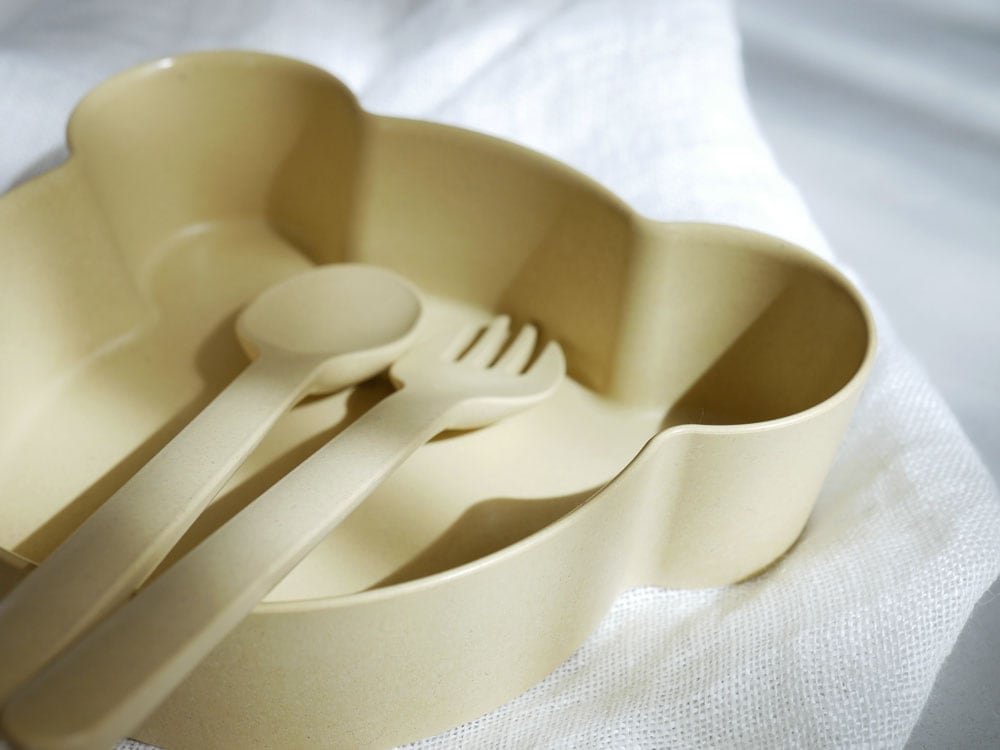 tak.ビオキッズディッシュボウルベアとスプーン