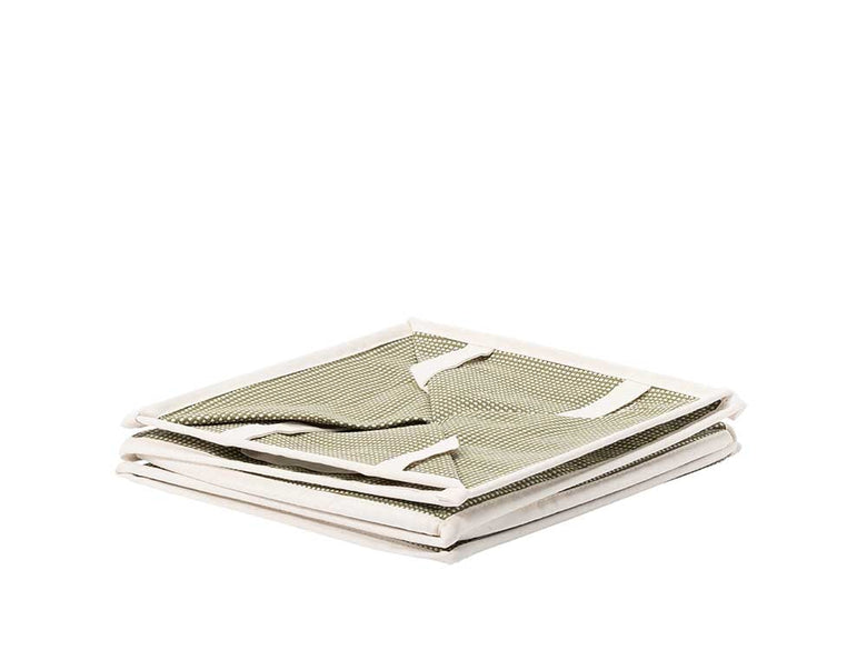 ポケット付き柄入りリネンタオル