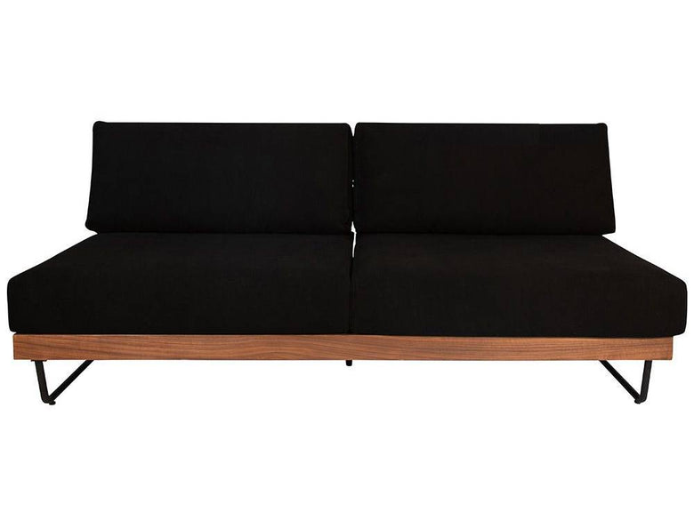 ウォルナットとアイアンのウェルメソファ