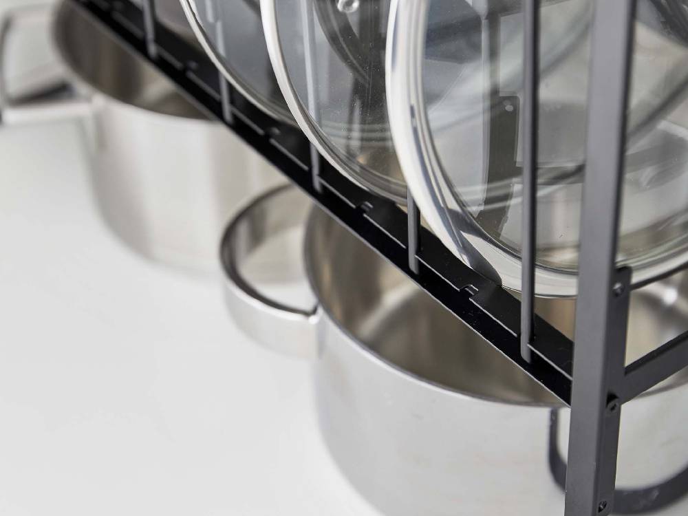 シンク下用タワーの2段鍋蓋＆フライパン収納ラック