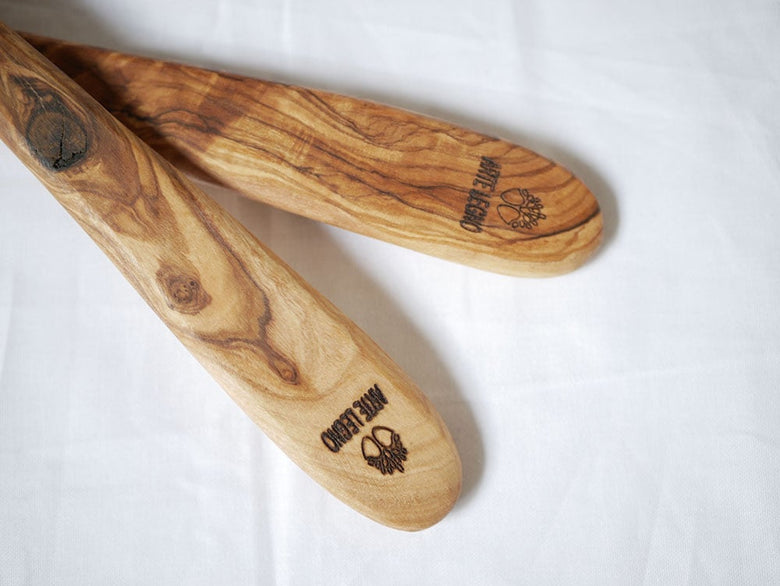 オリーブウッド製スパチュラ・ターナー・サラダサーバーセット