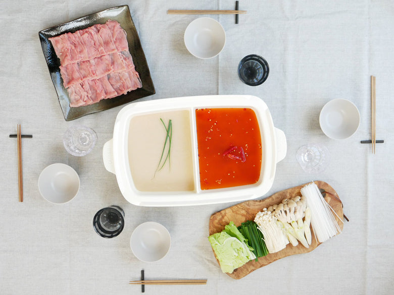 BRUNOグランデ用ホットプレート仕切り鍋セット