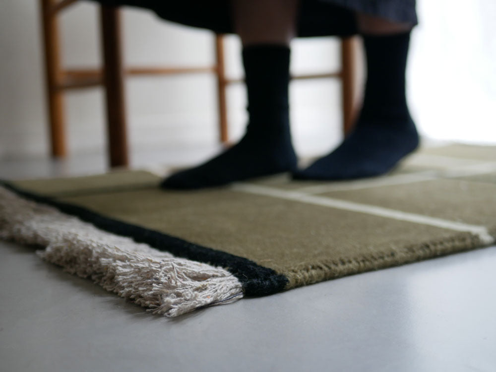 【adepeche】ペルウールラグ600×900mmアートカラー