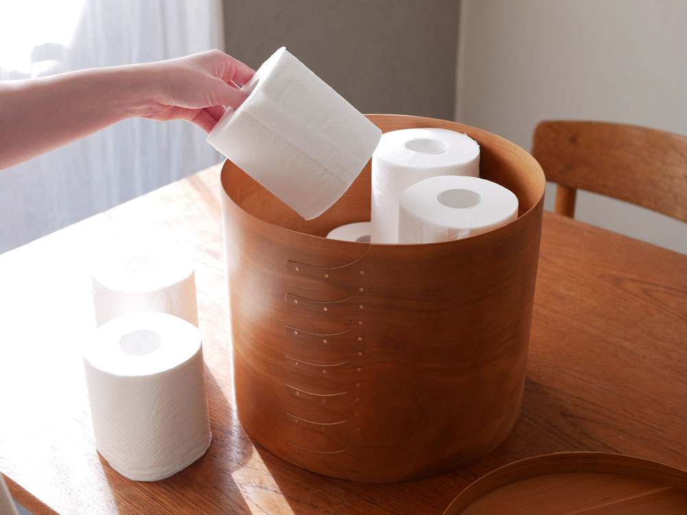 アクシス製チェリー材シェーカーラウンドボックス