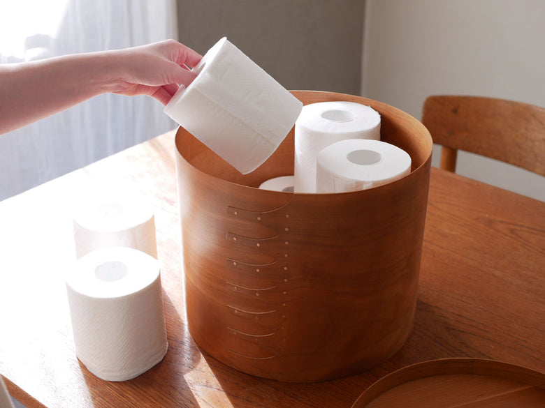 アクシス製チェリー材シェーカーラウンドボックス