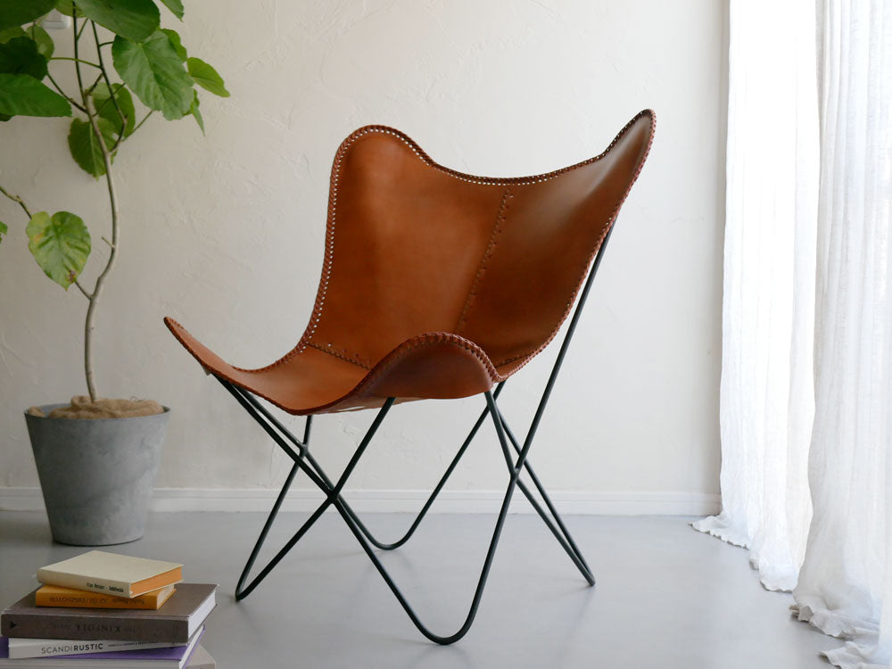 WRAPSのアイアンレザーバタフライチェアの写真