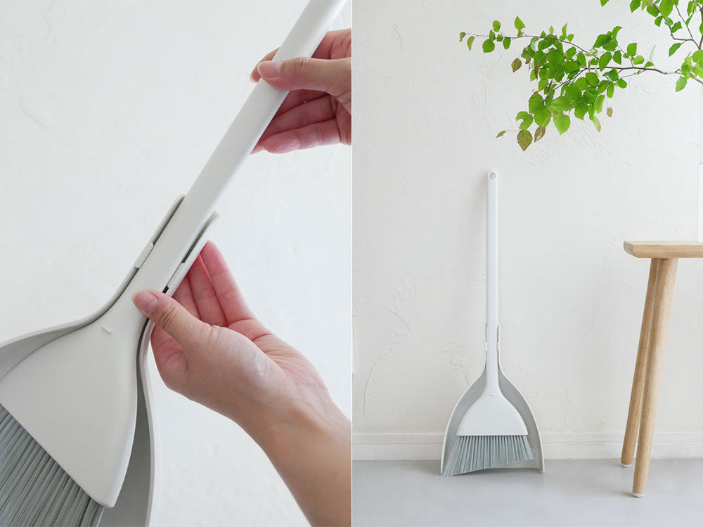 マーナのホウキとちりとりセット