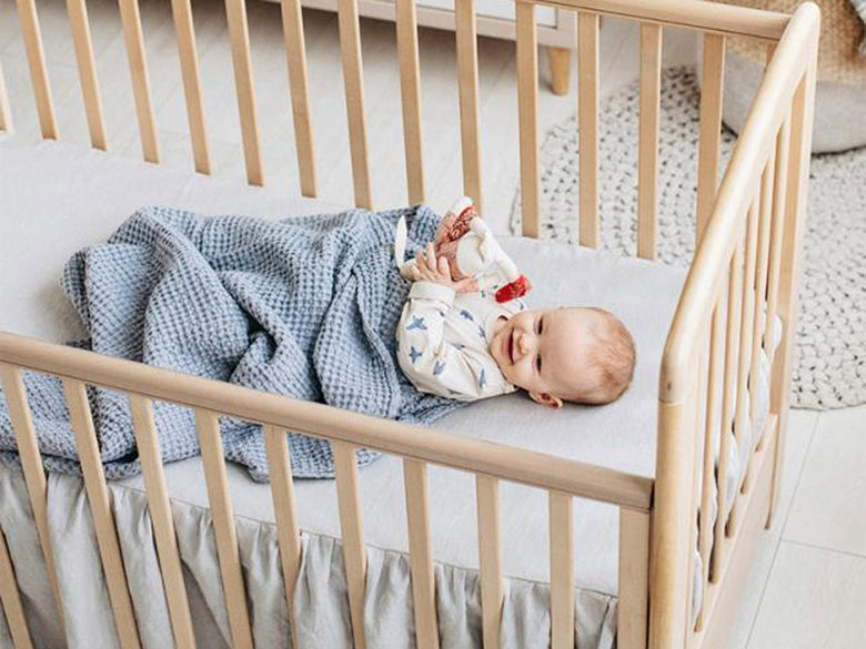 Magic Linenのリネン混紡ワッフルブランケット