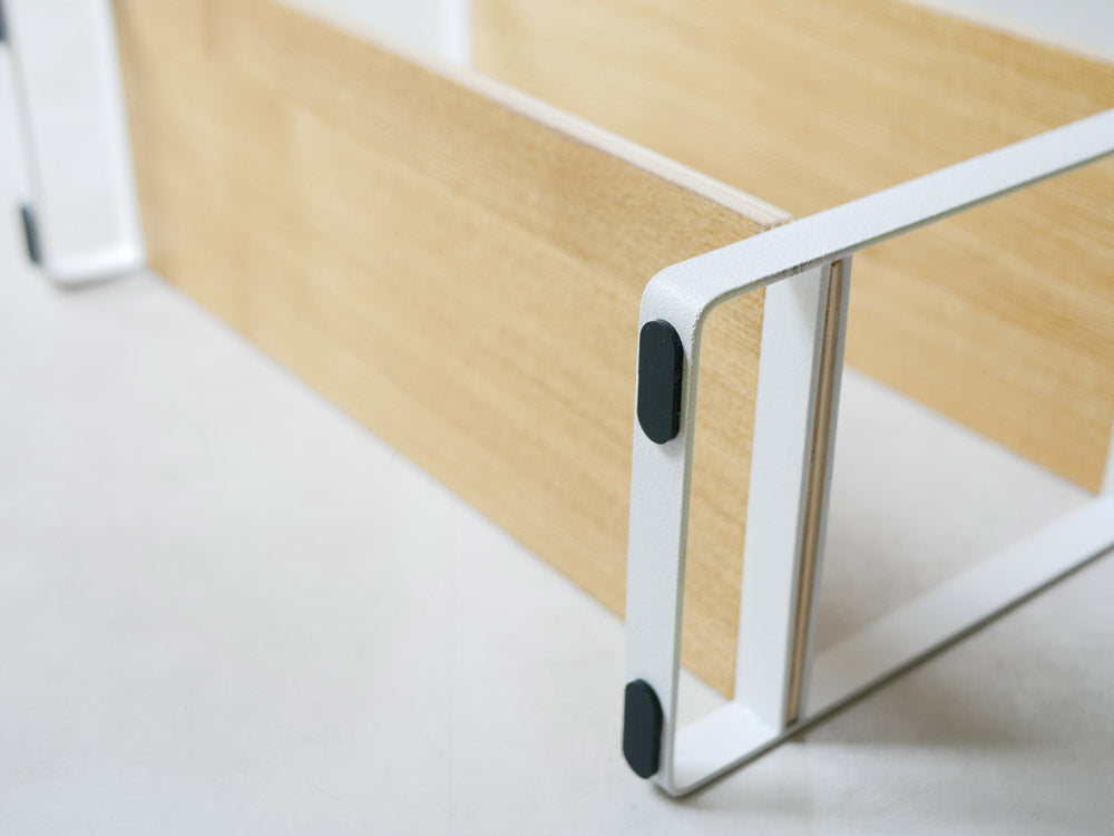 トスカ製キッチンラック、スチールと木材の棚