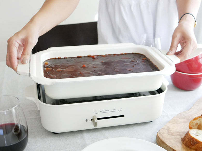 BRUNOコンパクトホットプレート用マルチプレートと鍋のセット