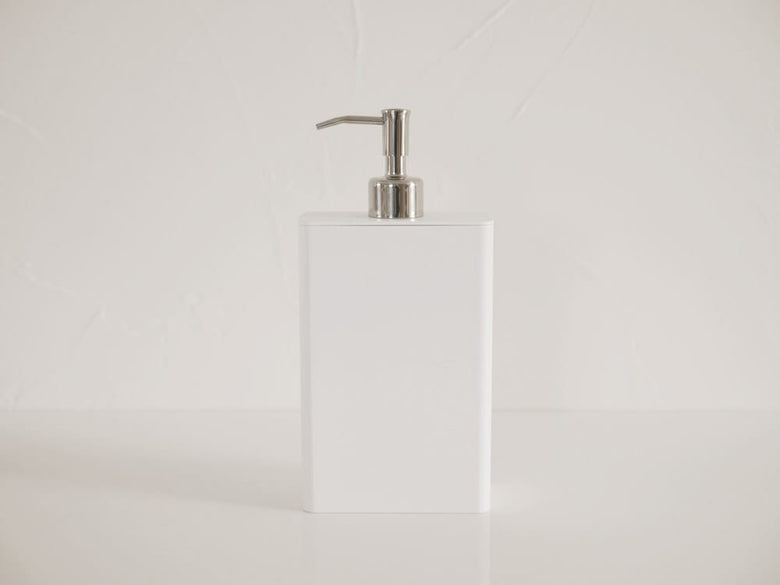 山崎製白色ツーウェイスクエアディスペンサー