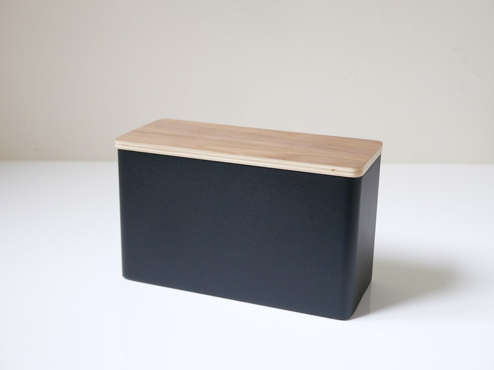Yamazakiのサニタリー収納ケース 木製ボックス