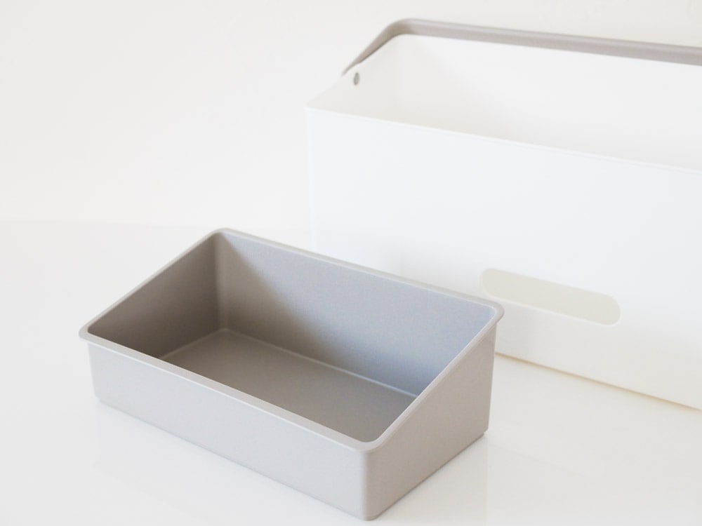 ライクイットのデイリーケアオーガナイザー 蓋付きオフィスボックス