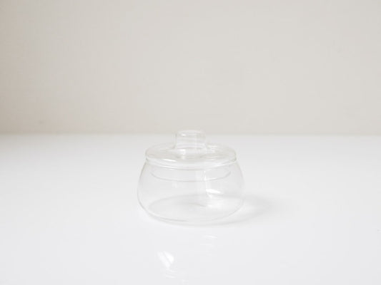 キントーUNITEAの透明ガラスシュガーポット