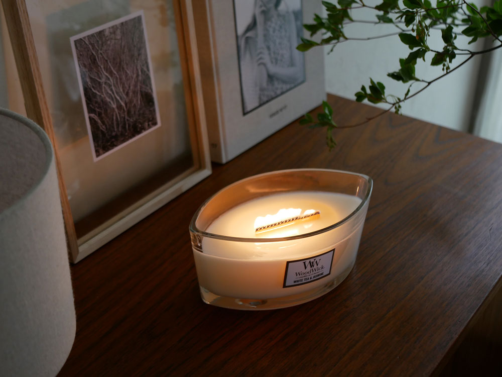 カメヤマキャンドルのWoodWickキャンドル