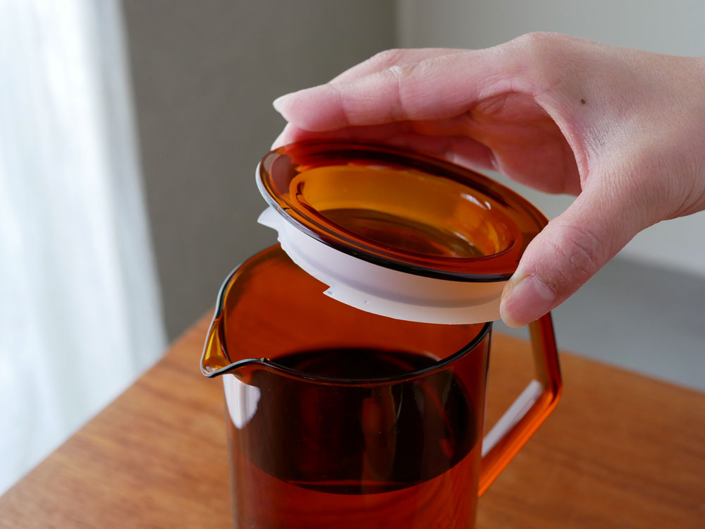 KINTOキントーCAST AMBERの透明ガラスジャグ