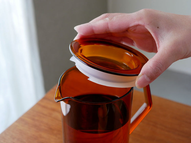 KINTOキントーCAST AMBERの透明ガラスジャグ