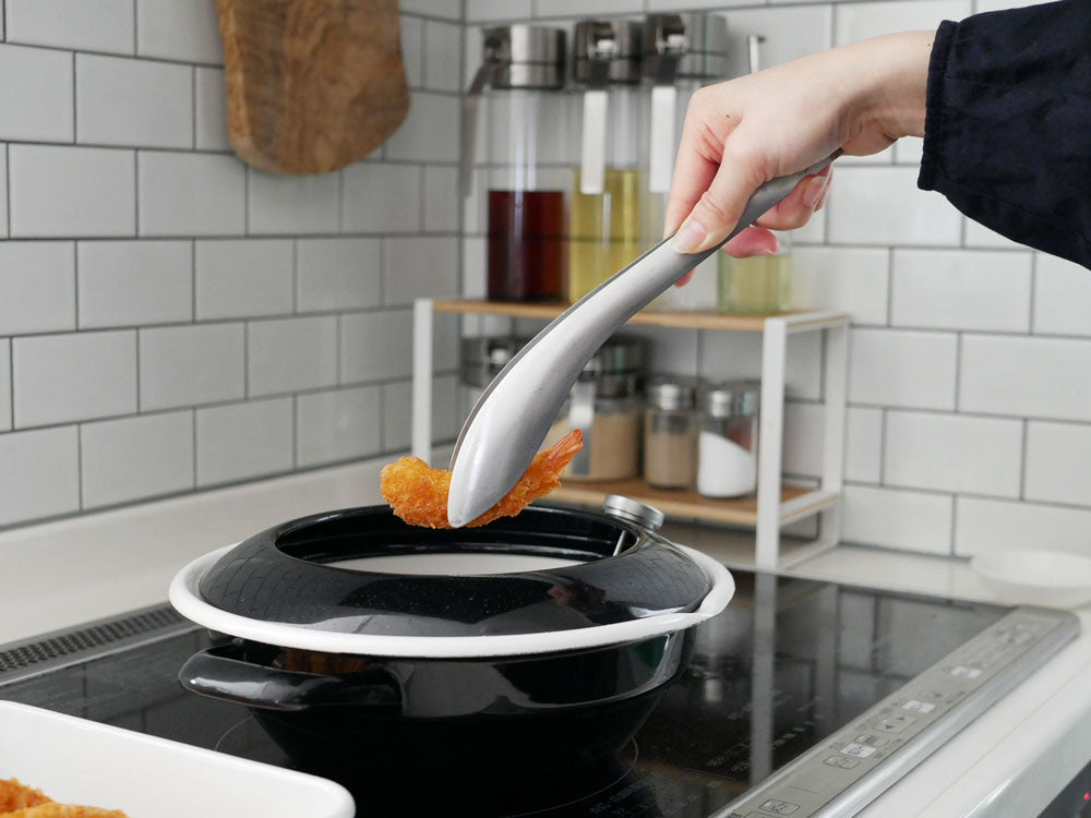 AUXブランドのゆびさき、もりつけ、ごはん用ステンレストングセット