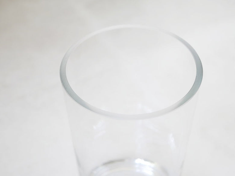 BOB CRAFTの透明な円筒ソーダガラスグラス