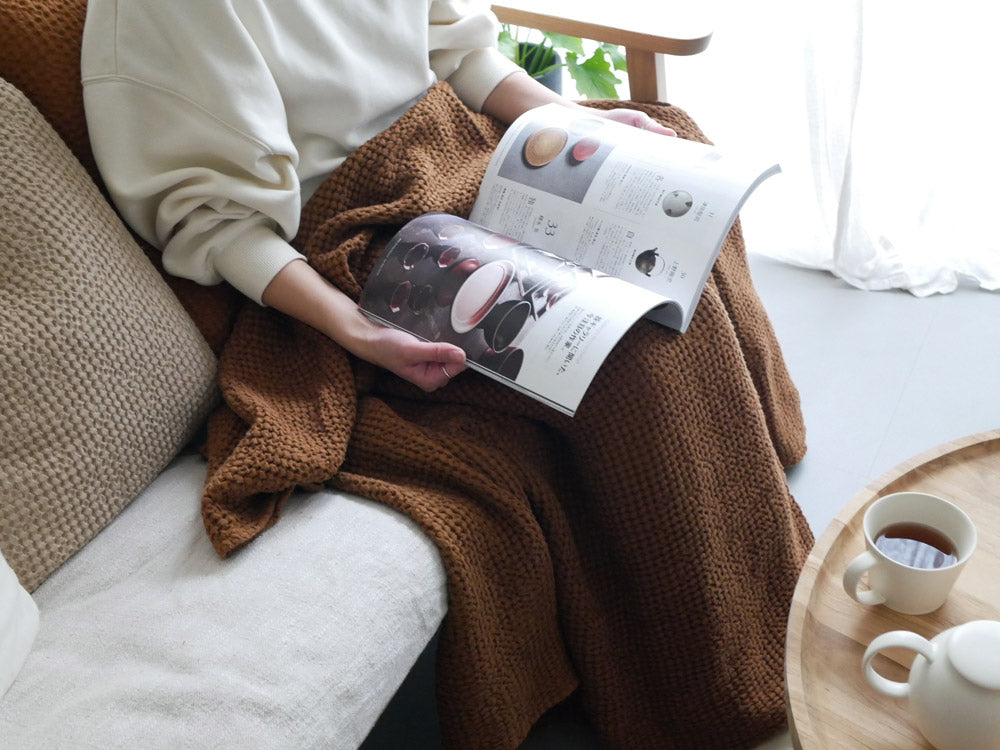 Magic Linen】ワッフルブランケット 【受注生産品】｜【公式】ひなた