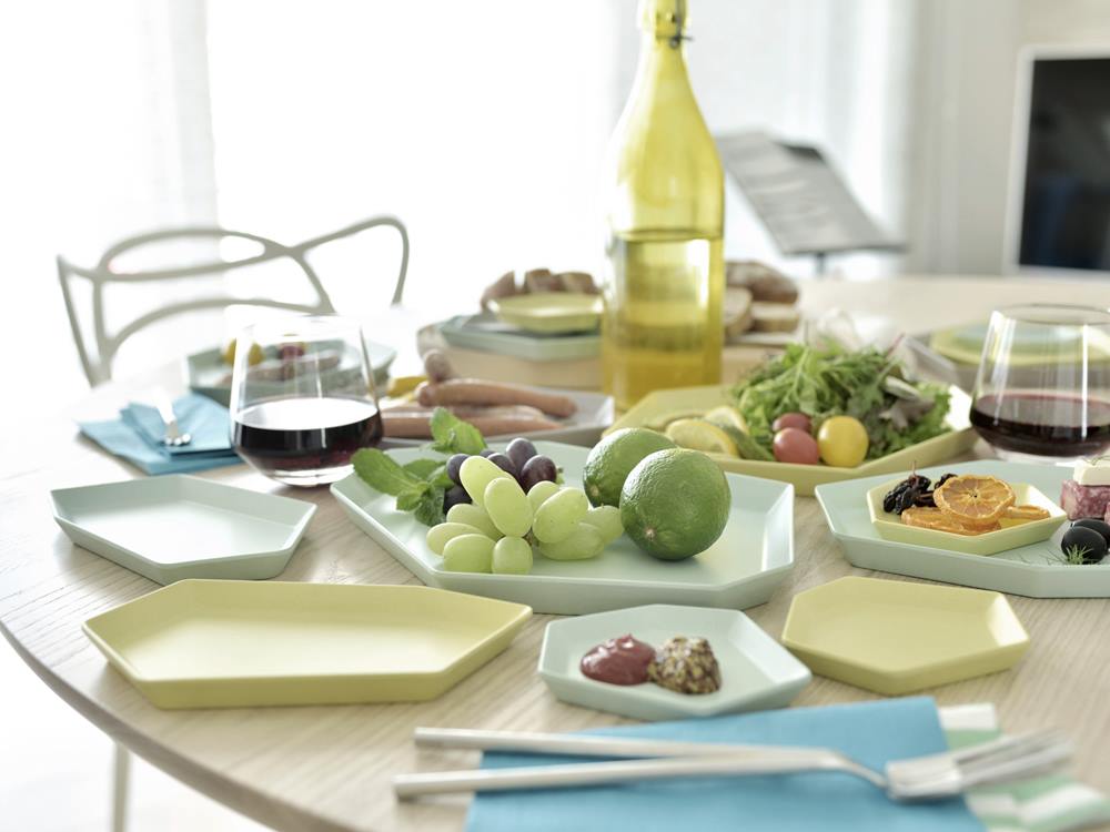 ideacoのシマモリバンブーメラミンプレート