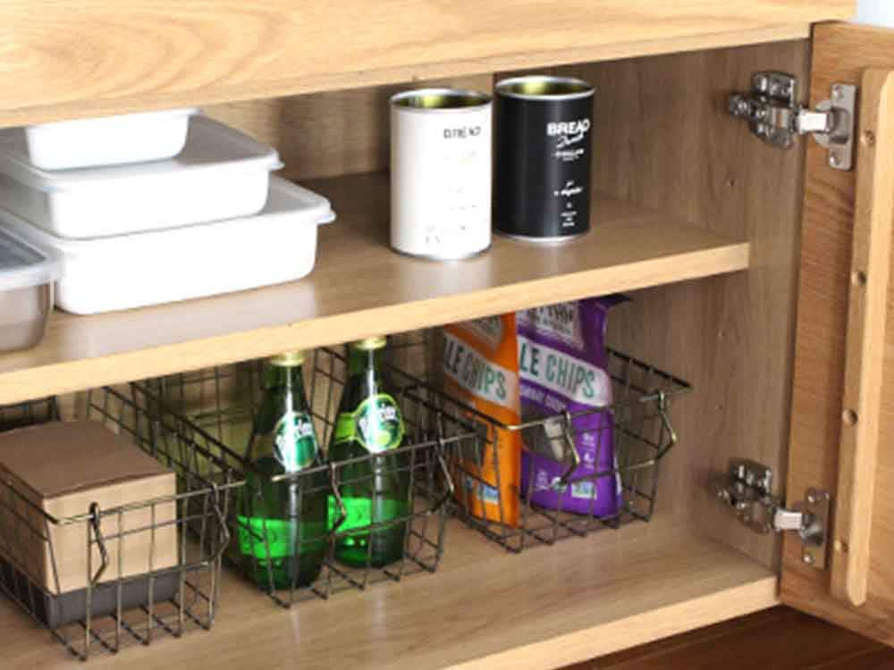 adepeche splemキッチンボードの木製キャビネット