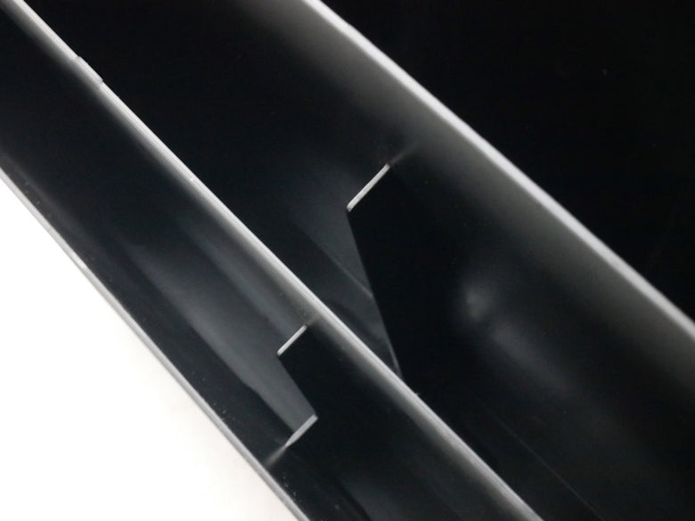 冷蔵庫横用銀色カーボンファイバー風マグネット収納ポケット