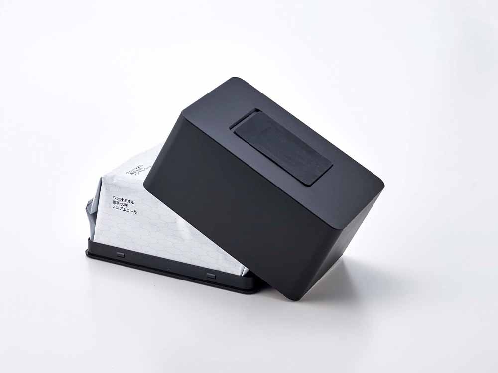 シルバーのタワーウェットシートホルダー