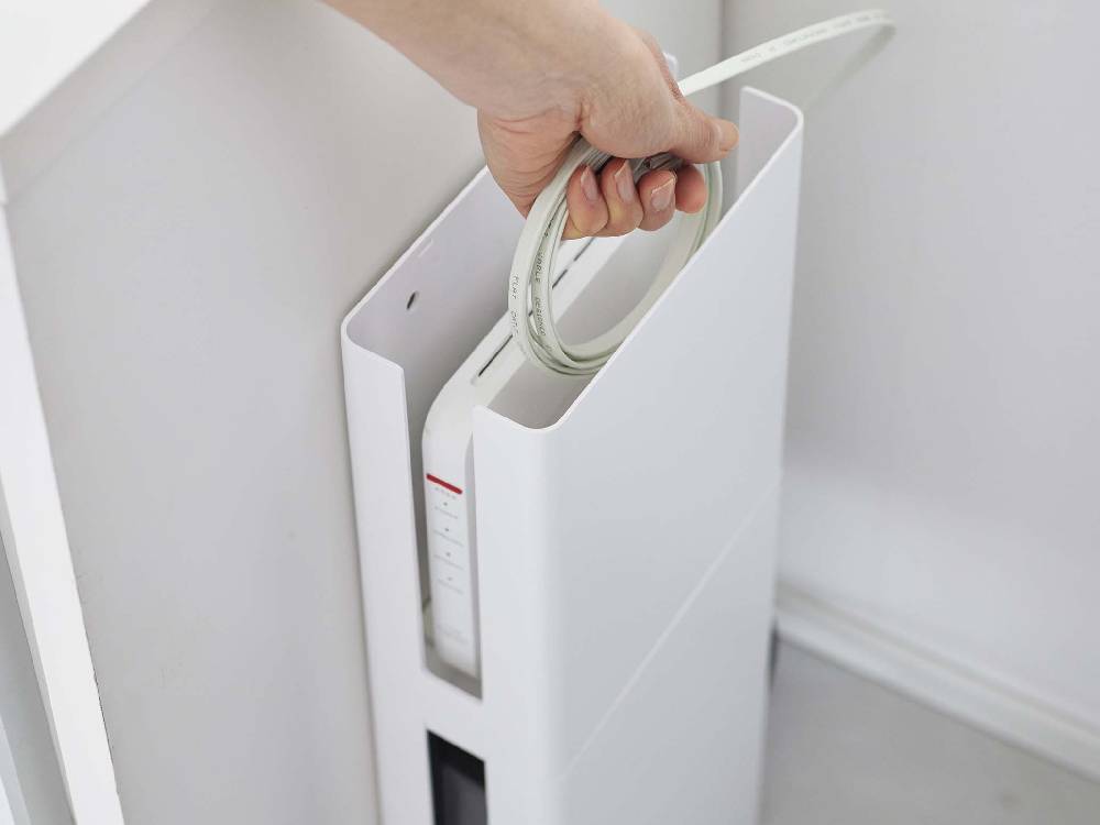 スマートブランドの黒い重ねられるルーター収納ケース