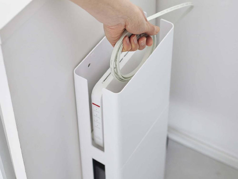 スマートブランドの黒い重ねられるルーター収納ケース