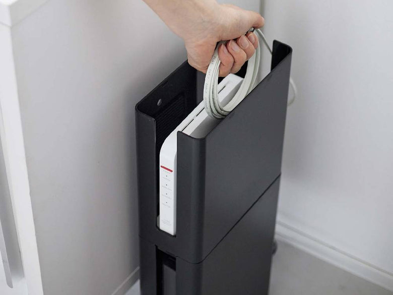 スマートブランドの重ねられる黒色ルーター収納ケース