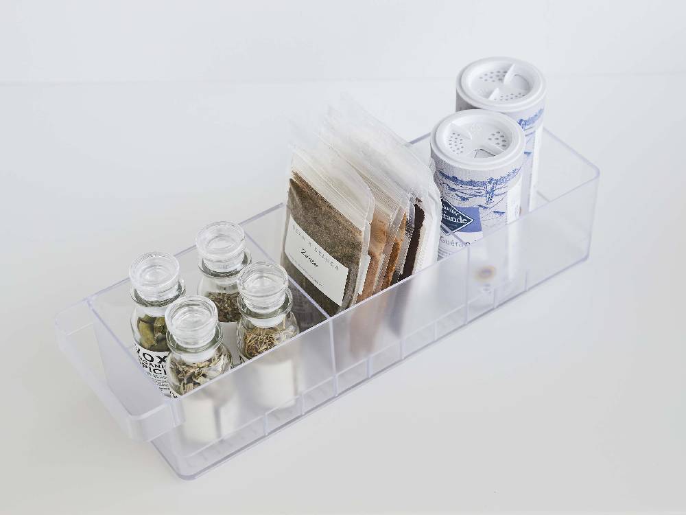 towerの冷蔵庫用仕切り付きプラスチック収納ケース