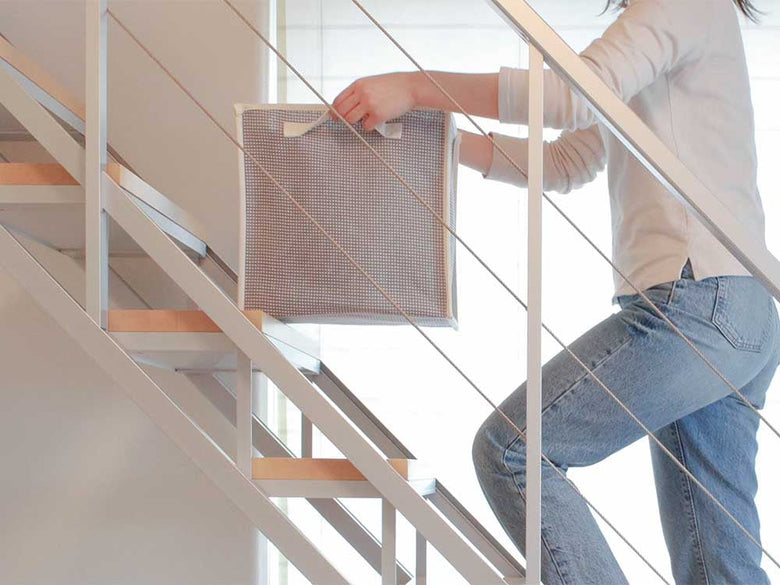 清潔感のあるピアット製バスケット