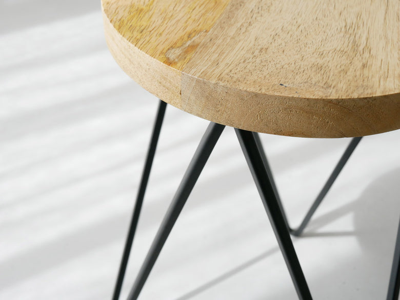 POSH LIVING/ポッシュリビングのアイアンと木材製サークルスタンド