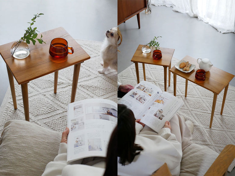 Comore Sunのチークネストテーブル