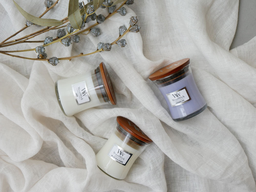 カメヤマWoodWickガラスキャンドル