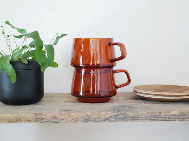 KINTOセピアカップ・マグ、耐熱ガラス製