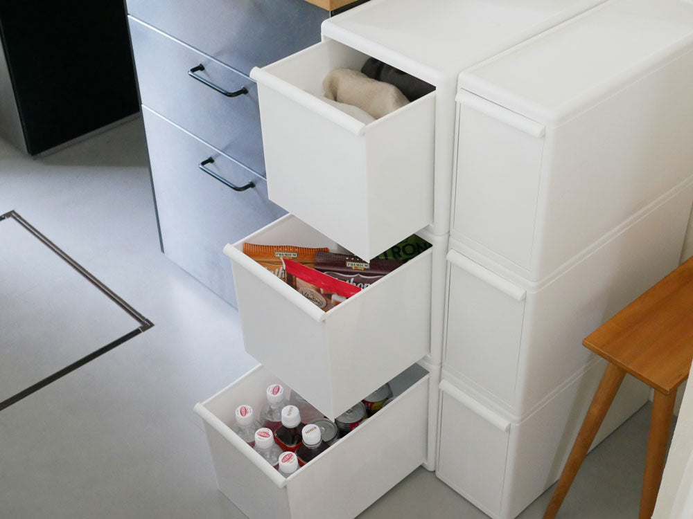 オールホワイトのライクイット収納ケース