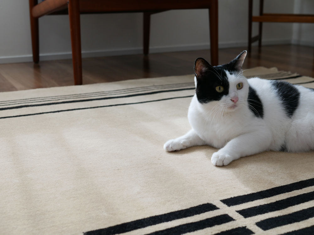 アデペシュペルウールラグ1500mmアートカラー