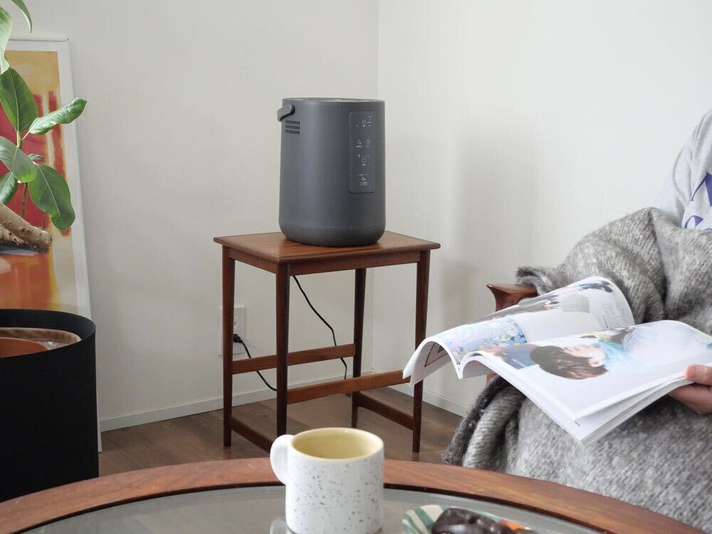 THREEUP/スリーアップ】お部屋になじむスチーム加湿器 スチームポット