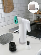 《ノベルティ付》【±０/プラスマイナスゼロ】スチームクリーナー（食器・テーブル・シンク周り用のふきん5枚入）