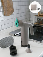 《ノベルティ付》【±０/プラスマイナスゼロ】スチームクリーナー（食器・テーブル・シンク周り用のふきん5枚入）