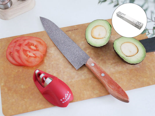 《ノベルティ付》【協和工業】スーパーストーンバリア包丁&専用シャープナー（バランスラップ）