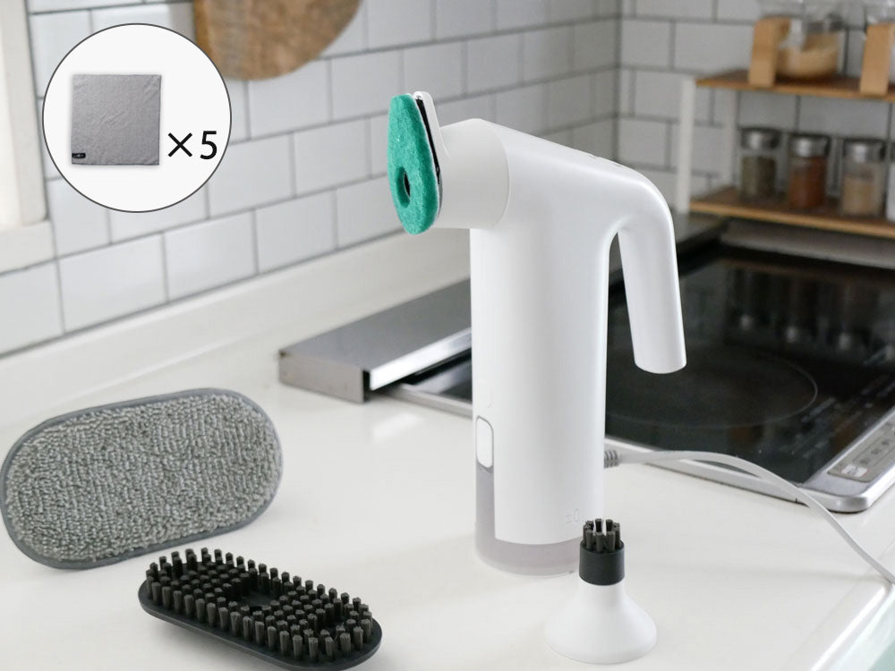 ノベルティ付》【±0/プラスマイナスゼロ】スチームクリーナー（食器