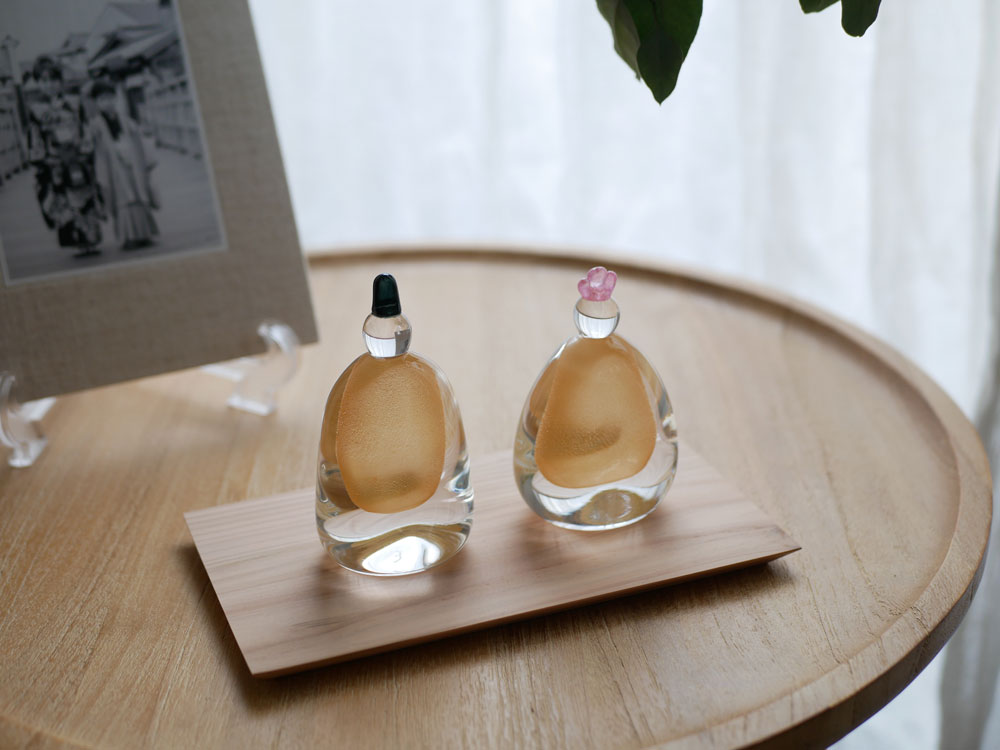 単品購入のみ・日付指定不可＞【硝子屋 PRATO PINO】ガラスのお雛様