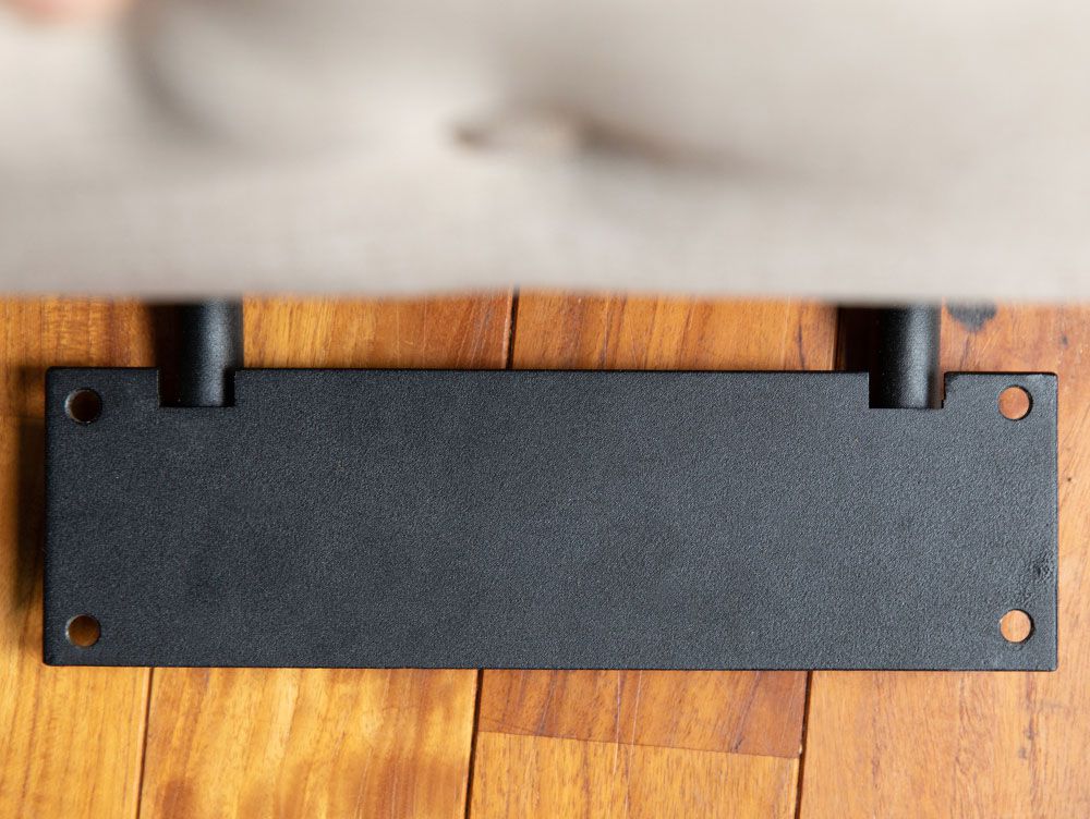 オーク突板とスチールパイプを使用したアデペシュ サムノルド オプションアームのオフィス用アームレスト