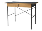 アデペシュPOLポルデスク、スチールフレームとオーク無垢材を使用した木製のワーキングデスク